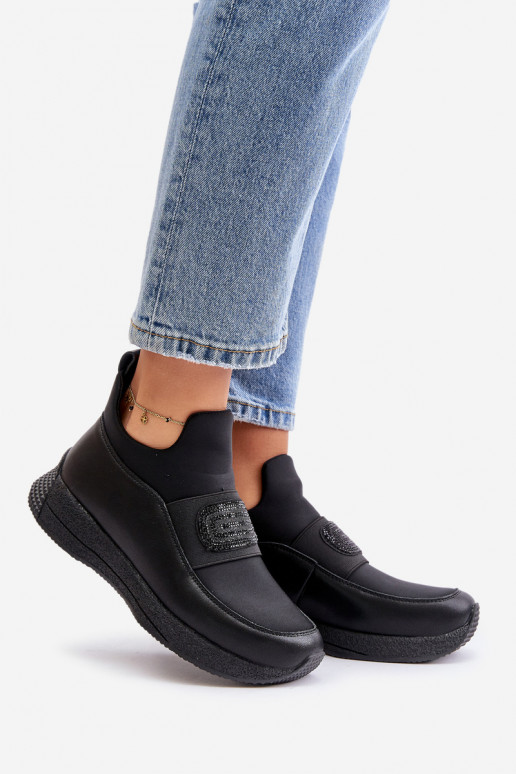 tenisky s platformou  Černé Artiker 55C0035 tenisky s platformou  Černé Artiker 55C0035