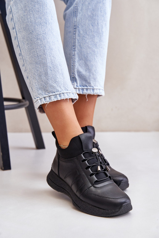 zateplené tenisky   Artiker 55C0041 Černé zateplené tenisky   Artiker 55C0041 Černé