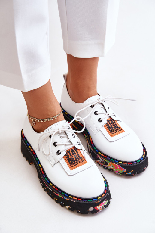 boty  se šněrováním Artiker 55C0500 bílé  boty  se šněrováním Artiker 55C0500 bílé