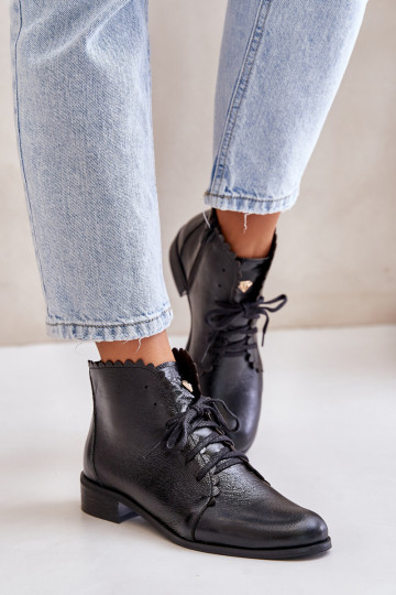 Zazoo 2964 Dřeváky s širokými podpatky Černé