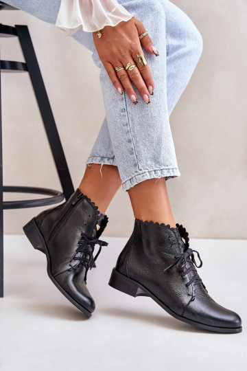 Zazoo 2964 Dřeváky s širokými podpatky Černé 2