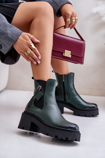 Zazoo 60490  zateplené Dřeváky s ornamenty khaki