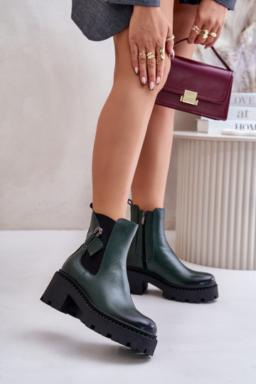 Zazoo 60490  zateplené Dřeváky s ornamenty khaki 2