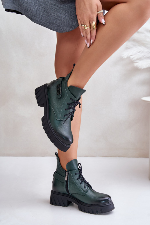 Zazoo 60483  Vysoké jezdecké boty zateplené khaki Zazoo 60483  Vysoké jezdecké boty zateplené khaki