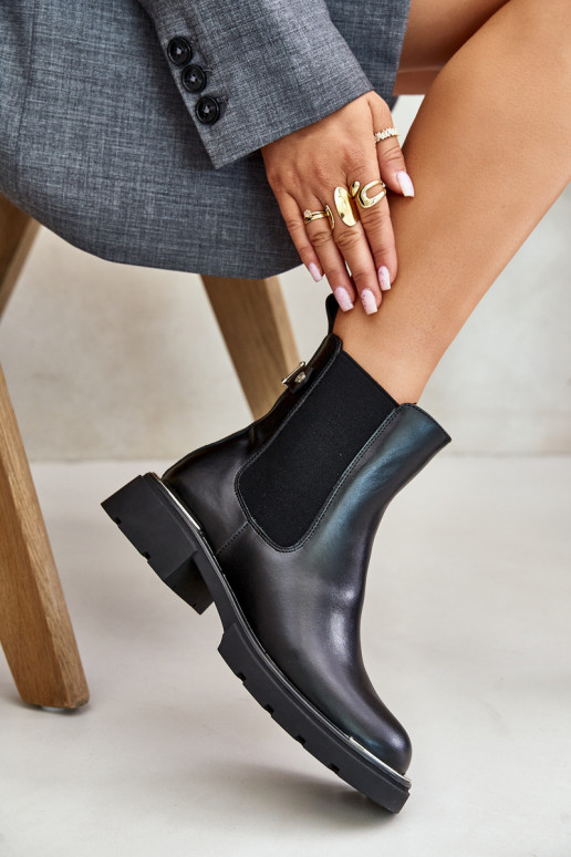 stylové podpatky  GOE OO2N4147-E2 Černé  stylové podpatky  GOE OO2N4147-E2 Černé