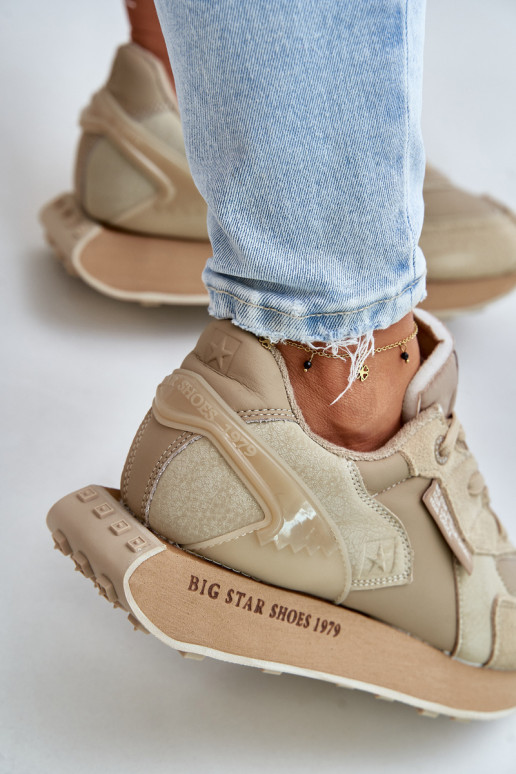 Tenisky  Big Star OO274564 Hi-Poly System béžové  Tenisky  Big Star OO274564 Hi-Poly System béžové