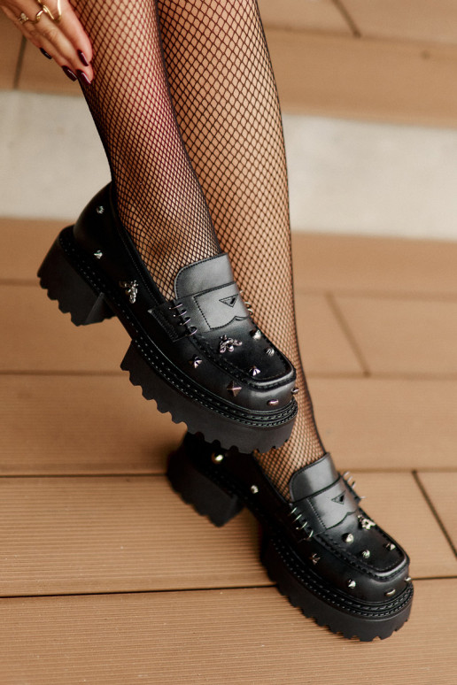 boty  s pěknými detaily D&A MR880-102 Černé  boty  s pěknými detaily D&A MR880-102 Černé