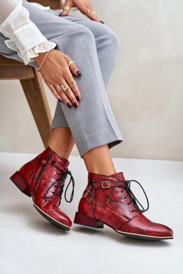 s efektem laku Dřeváky   5743A-08 červené