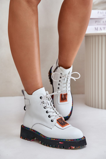 Dřeváky boty   Artiker 55C0515 bílé