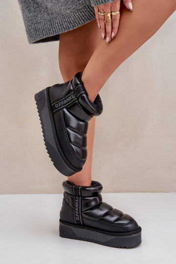  Sněhule s masivní podrážkou D.Franklin DFSH371011 Černé