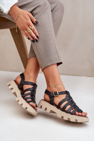 Dámské sandály  Zazoo 3695 Černé