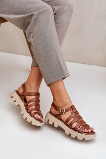 Dámské sandály  Zazoo 3695 Camel