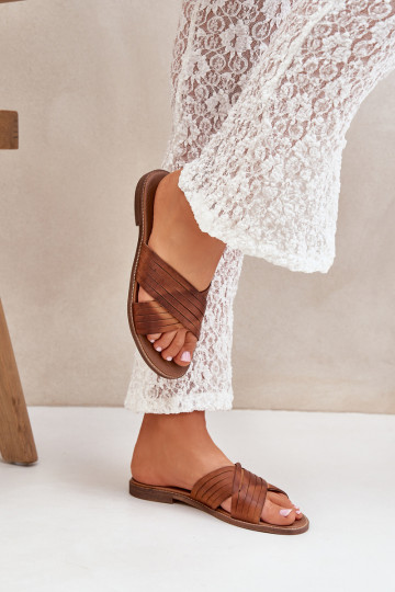 Pantofle  Shoes 3682 Camel