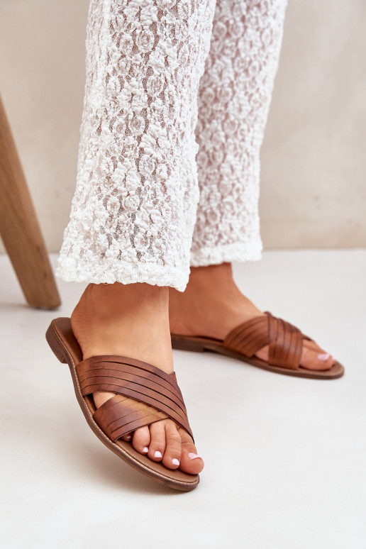   Pantofle  Shoes 3682 Camel