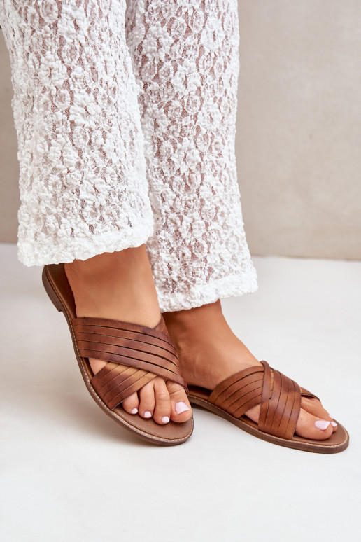   Pantofle  Shoes 3682 Camel