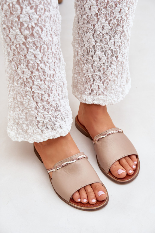 Pantofle  Shoes 3047 béžové