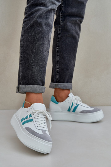 Zazoo N1068S8   Tenisky  s platformou bílé