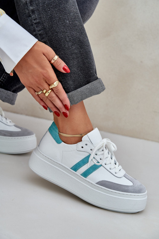 Zazoo N1068S8   Tenisky  s platformou bílé