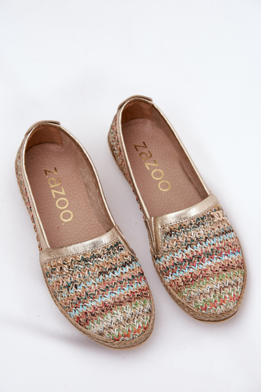 Elegantní styl Kožené espadrilky  Zazoo 10178 různé barvy