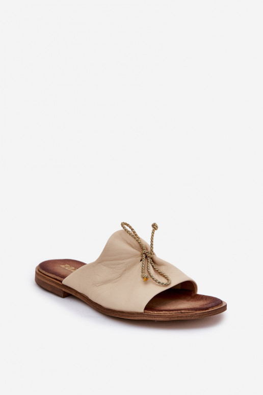 Zazoo 2659 Pantofle  béžové