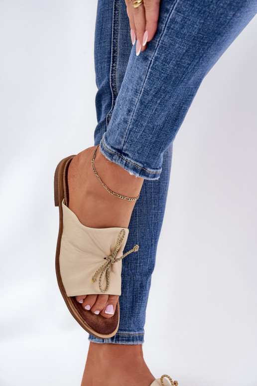 Zazoo 2659 Pantofle  béžové