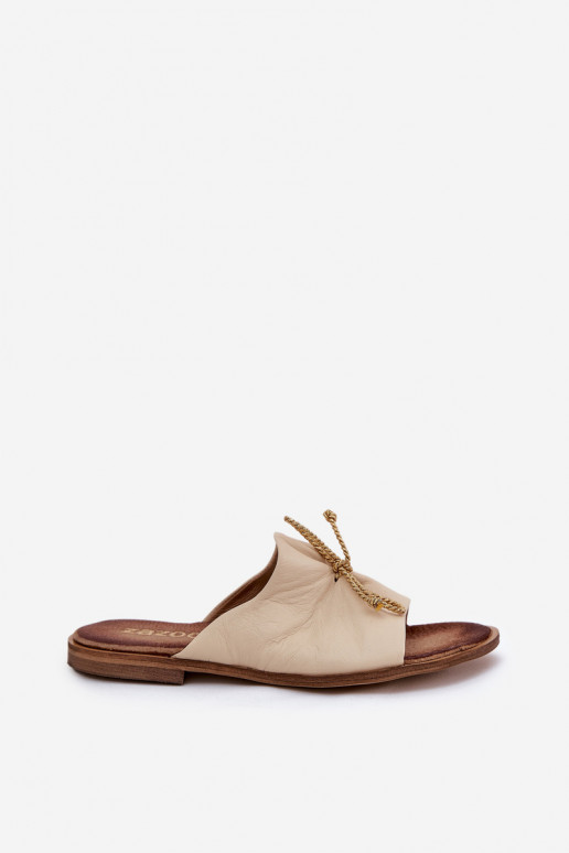 Zazoo 2659 Pantofle  béžové