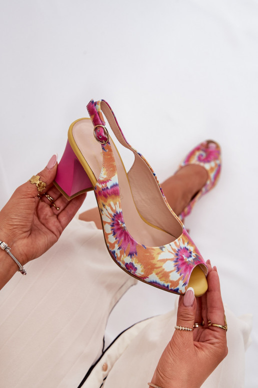 Dámské sandály na vysokém podpatku D&A CR51-006 různé barvy   Dámské sandály na vysokém podpatku D&A CR51-006 různé barvy