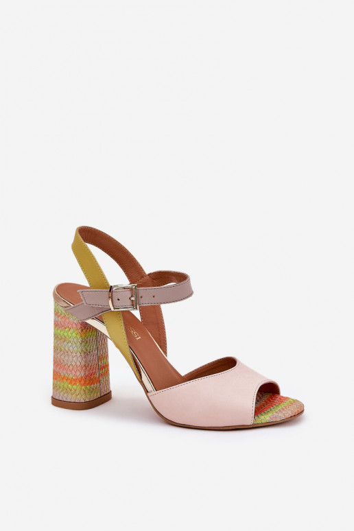Elegantní styl Žabky s podpatky Laura Messi 2136 různé barvy  Elegantní styl Žabky s podpatky Laura Messi 2136 různé barvy