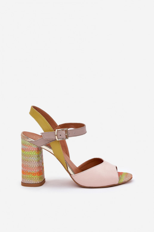 Elegantní styl Žabky s podpatky Laura Messi 2136 různé barvy  Elegantní styl Žabky s podpatky Laura Messi 2136 různé barvy