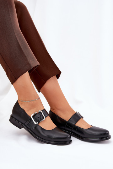  boty  s přezkami Laura Messi 2980 Černé