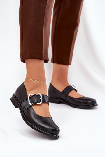  boty  s přezkami Laura Messi 2980 Černé 2