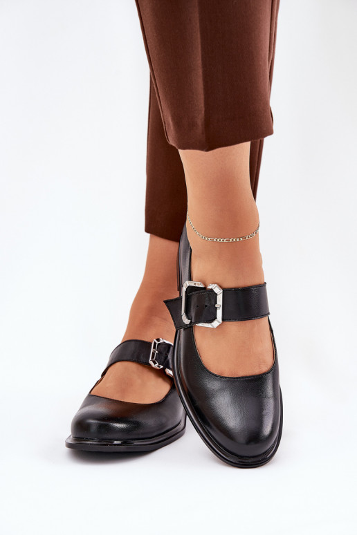 boty  s přezkami Laura Messi 2980 Černé  boty  s přezkami Laura Messi 2980 Černé