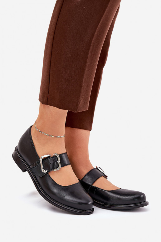 boty  s přezkami Laura Messi 2980 Černé  boty  s přezkami Laura Messi 2980 Černé