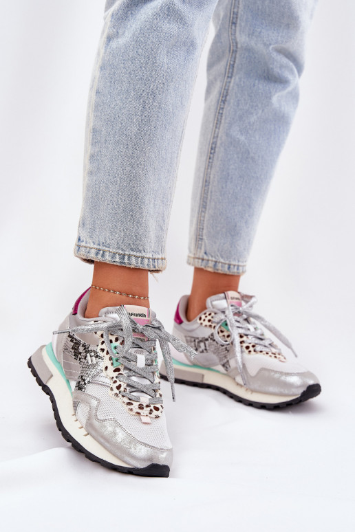 Tenisky tenisky  D.Franklin DFSH378006 stříbrné barvy Tenisky tenisky  D.Franklin DFSH378006 stříbrné barvy