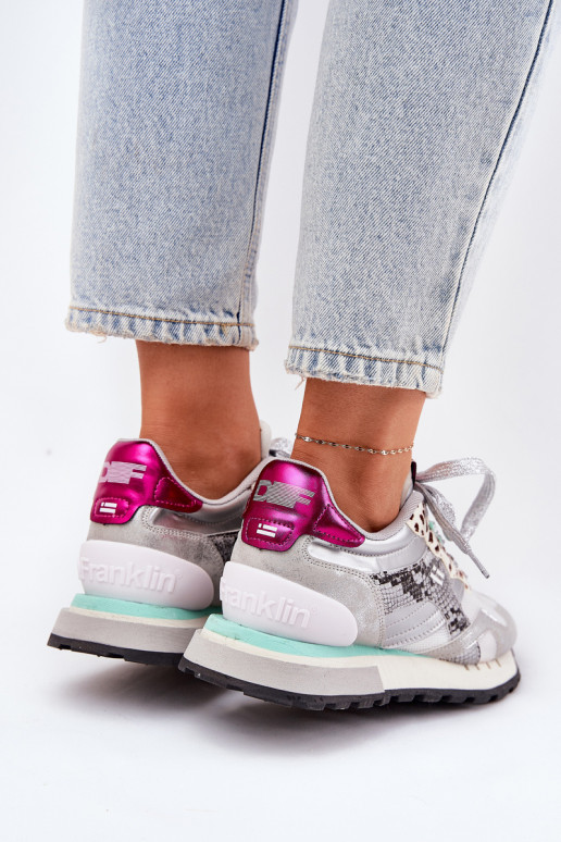 Tenisky tenisky  D.Franklin DFSH378006 stříbrné barvy Tenisky tenisky  D.Franklin DFSH378006 stříbrné barvy
