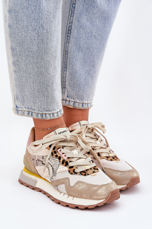 Tenisky tenisky  D.Franklin DFSH378006 zlaté barvy Tenisky tenisky  D.Franklin DFSH378006 zlaté barvy