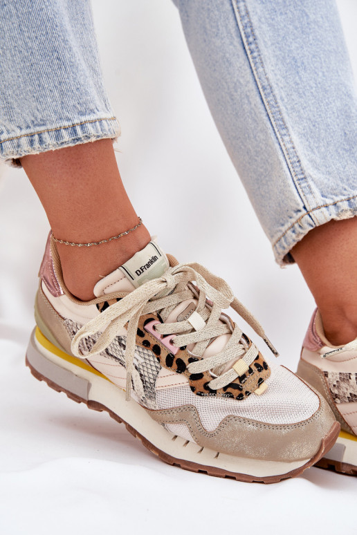 Tenisky tenisky  D.Franklin DFSH378006 zlaté barvy Tenisky tenisky  D.Franklin DFSH378006 zlaté barvy