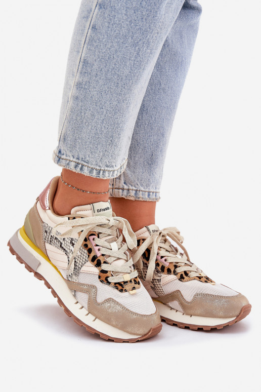 Tenisky tenisky  D.Franklin DFSH378006 zlaté barvy Tenisky tenisky  D.Franklin DFSH378006 zlaté barvy