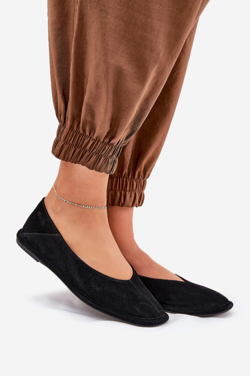 Semišové baleríny  Big Star RR274080 Černé Semišové baleríny  Big Star RR274080 Černé