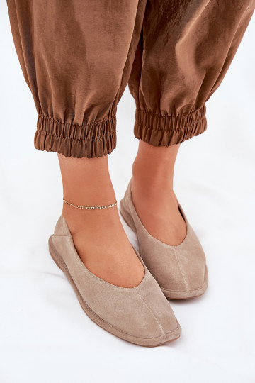 Semišové baleríny  Big Star RR274082 béžové