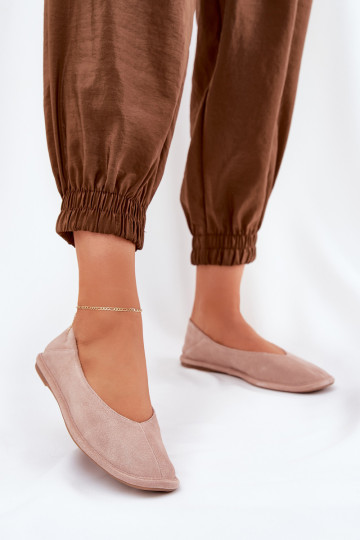 Semišové baleríny  Big Star RR274081 růžová