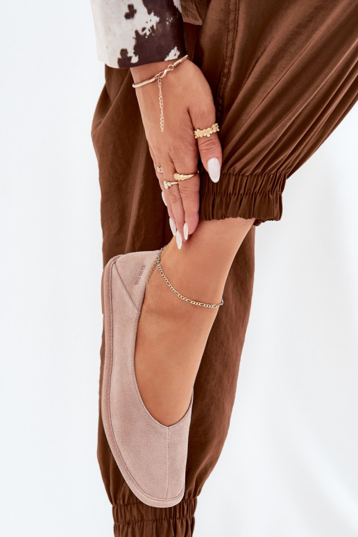 Semišové baleríny  Big Star RR274081 růžová Semišové baleríny  Big Star RR274081 růžová