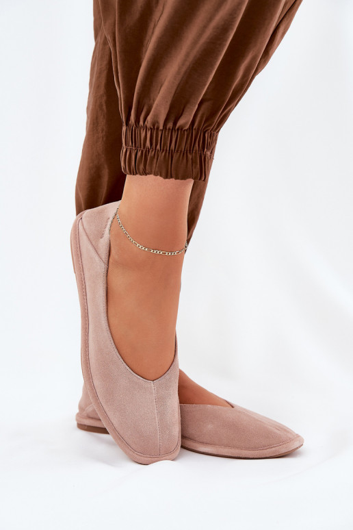 Semišové baleríny  Big Star RR274081 růžová Semišové baleríny  Big Star RR274081 růžová