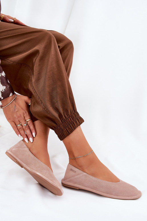 Semišové baleríny  Big Star RR274081 růžová Semišové baleríny  Big Star RR274081 růžová