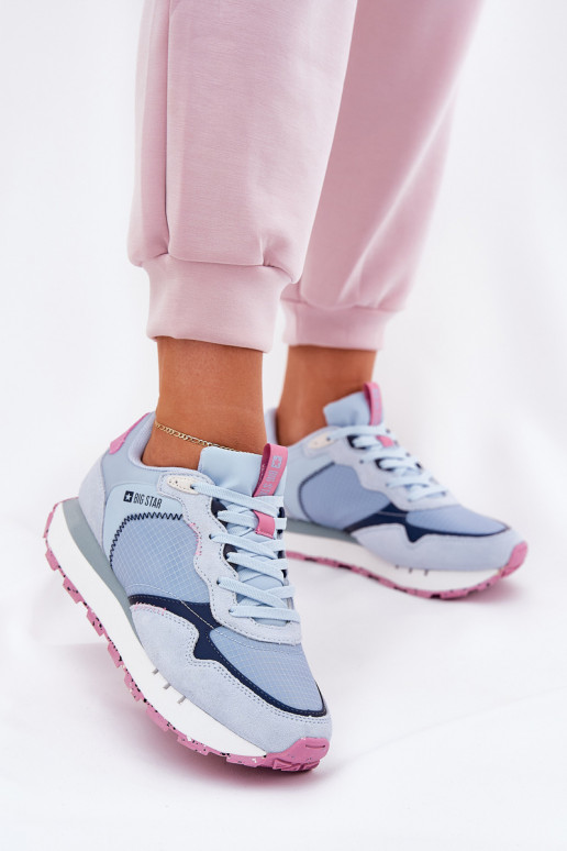 ze semiše  tenisky  Big Star RR274236 HI-POLY SYSTEM modrá ze semiše  tenisky  Big Star RR274236 HI-POLY SYSTEM modrá