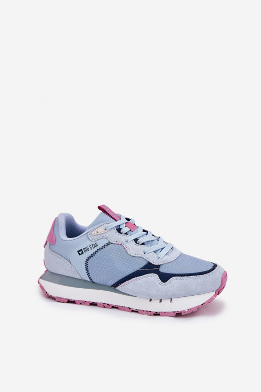 ze semiše  tenisky  Big Star RR274236 HI-POLY SYSTEM modrá ze semiše  tenisky  Big Star RR274236 HI-POLY SYSTEM modrá