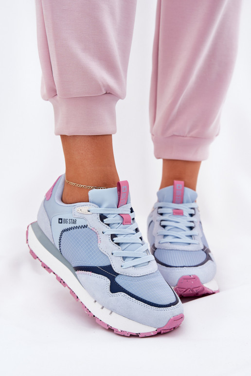 ze semiše  tenisky  Big Star RR274236 HI-POLY SYSTEM modrá ze semiše  tenisky  Big Star RR274236 HI-POLY SYSTEM modrá