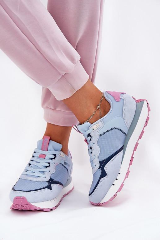 ze semiše  tenisky  Big Star RR274236 HI-POLY SYSTEM modrá ze semiše  tenisky  Big Star RR274236 HI-POLY SYSTEM modrá