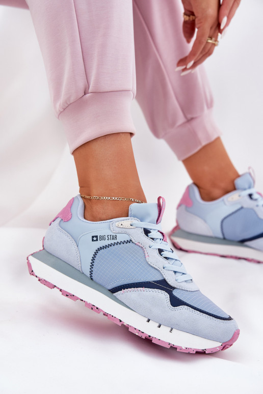 ze semiše  tenisky  Big Star RR274236 HI-POLY SYSTEM modrá ze semiše  tenisky  Big Star RR274236 HI-POLY SYSTEM modrá