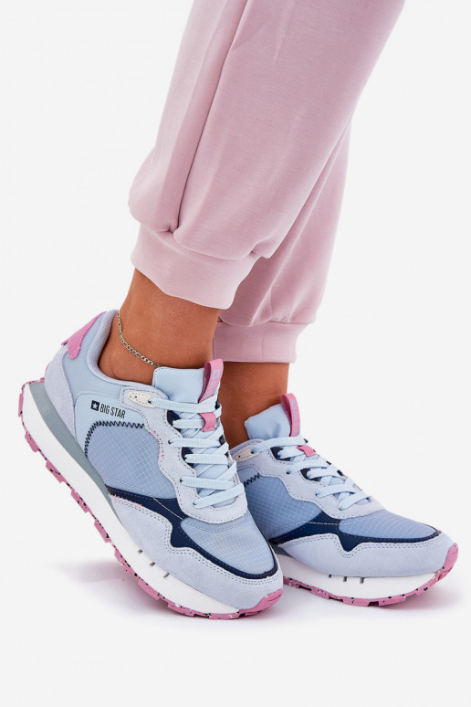 ze semiše  tenisky  Big Star RR274236 HI-POLY SYSTEM modrá ze semiše  tenisky  Big Star RR274236 HI-POLY SYSTEM modrá